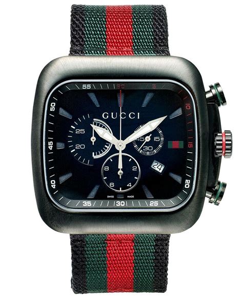 gucci watches mens red green|Gucci watches for men price.